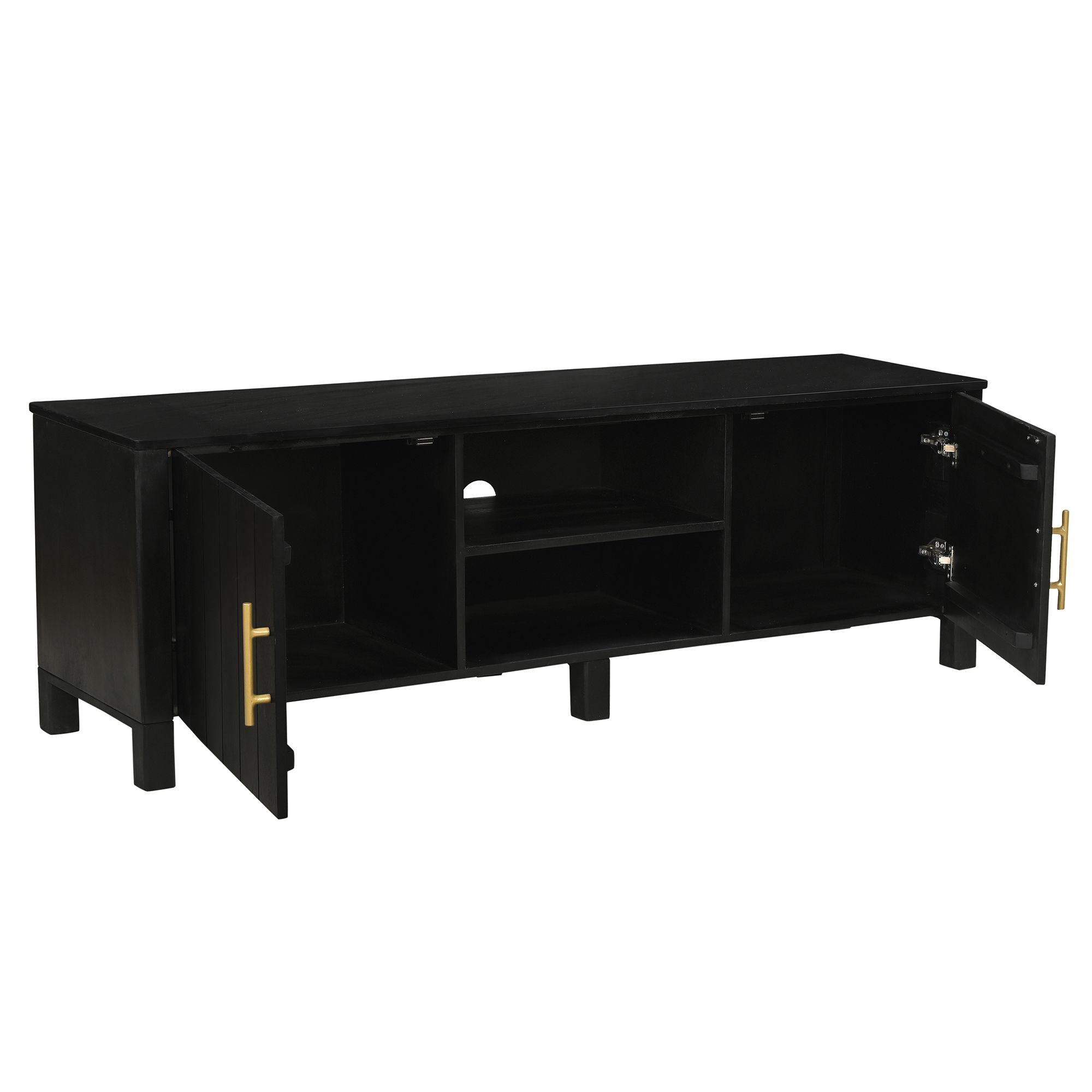 Camden Media Cabinet - media cabinet with ample storage for dvds, blu-rays, and electronics | Image 4 | InSTYLE Home & Rugs