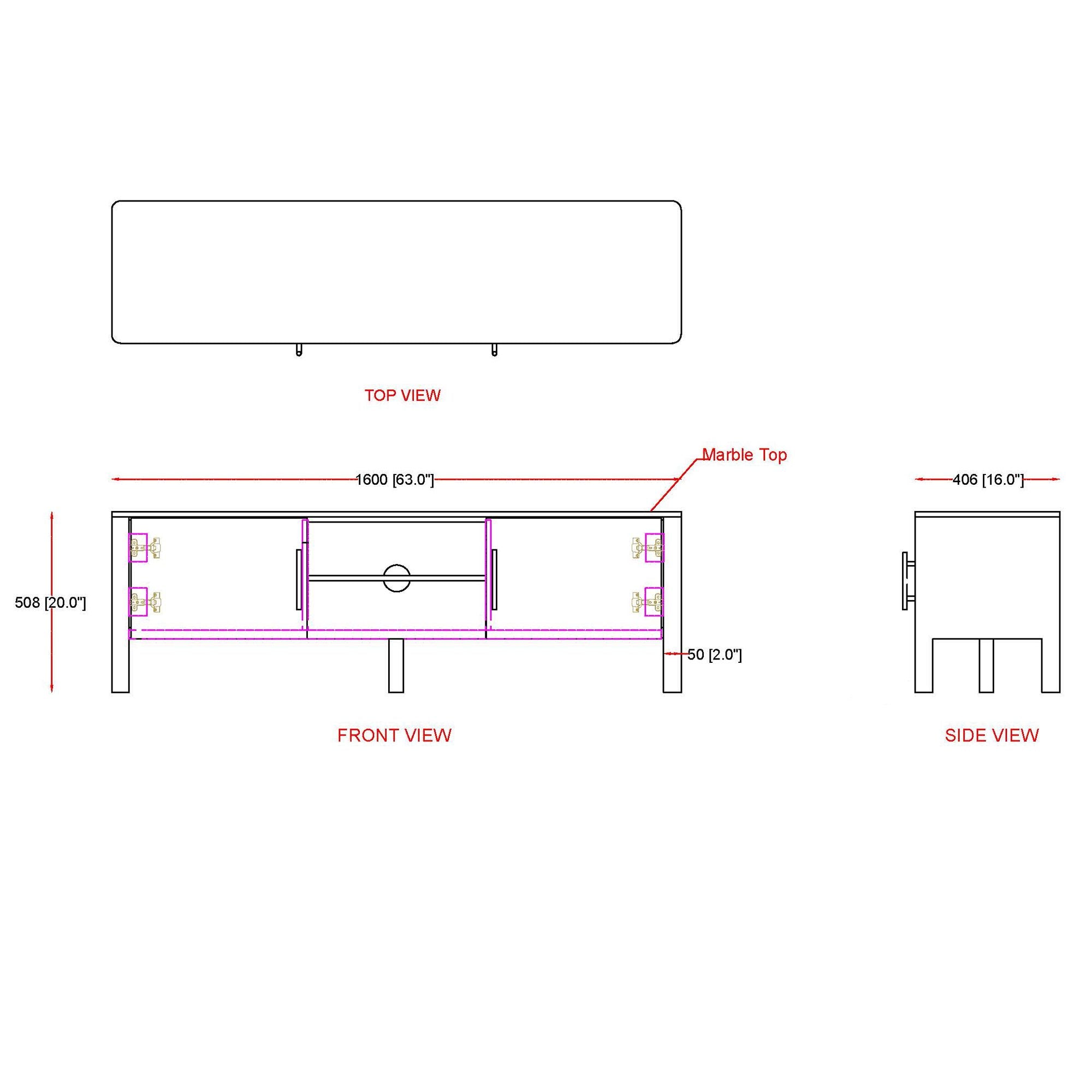Camden Media Cabinet - media cabinet with ample storage for dvds, blu-rays, and electronics | Image 9 | InSTYLE Home & Rugs