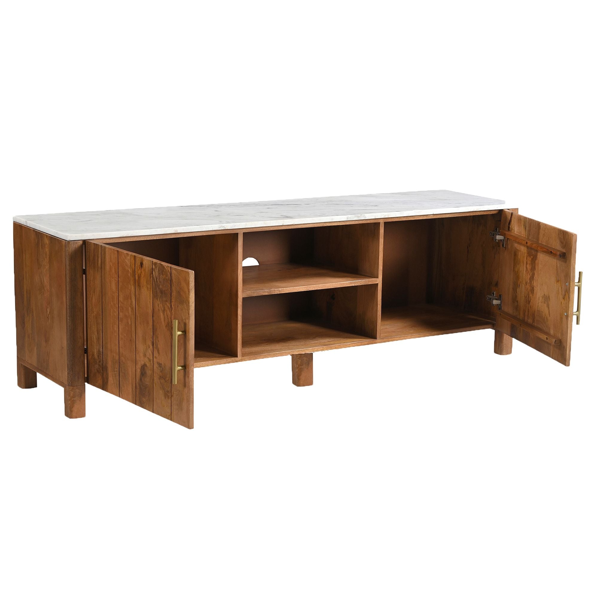Camden Media Cabinet, 63" - perfect for hallway decor | Image 3 | InSTYLE Home & Rugs