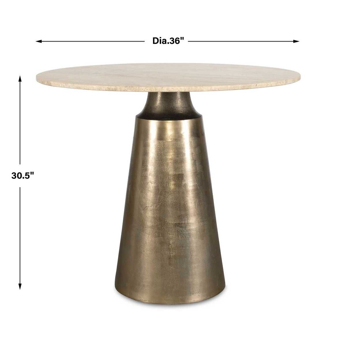 Midsummer Indoor-Outdoor Bistro Table, 2 Cartons - slim tables for entryways | Image 3 | InSTYLE Home & Rugs