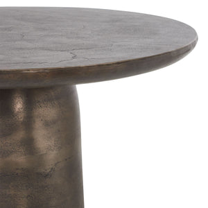 Madrone Indoor-Outdoor Bistro Table, Golden Dark Bronze - slim tables for entryways | Image 4 | InSTYLE Home & Rugs