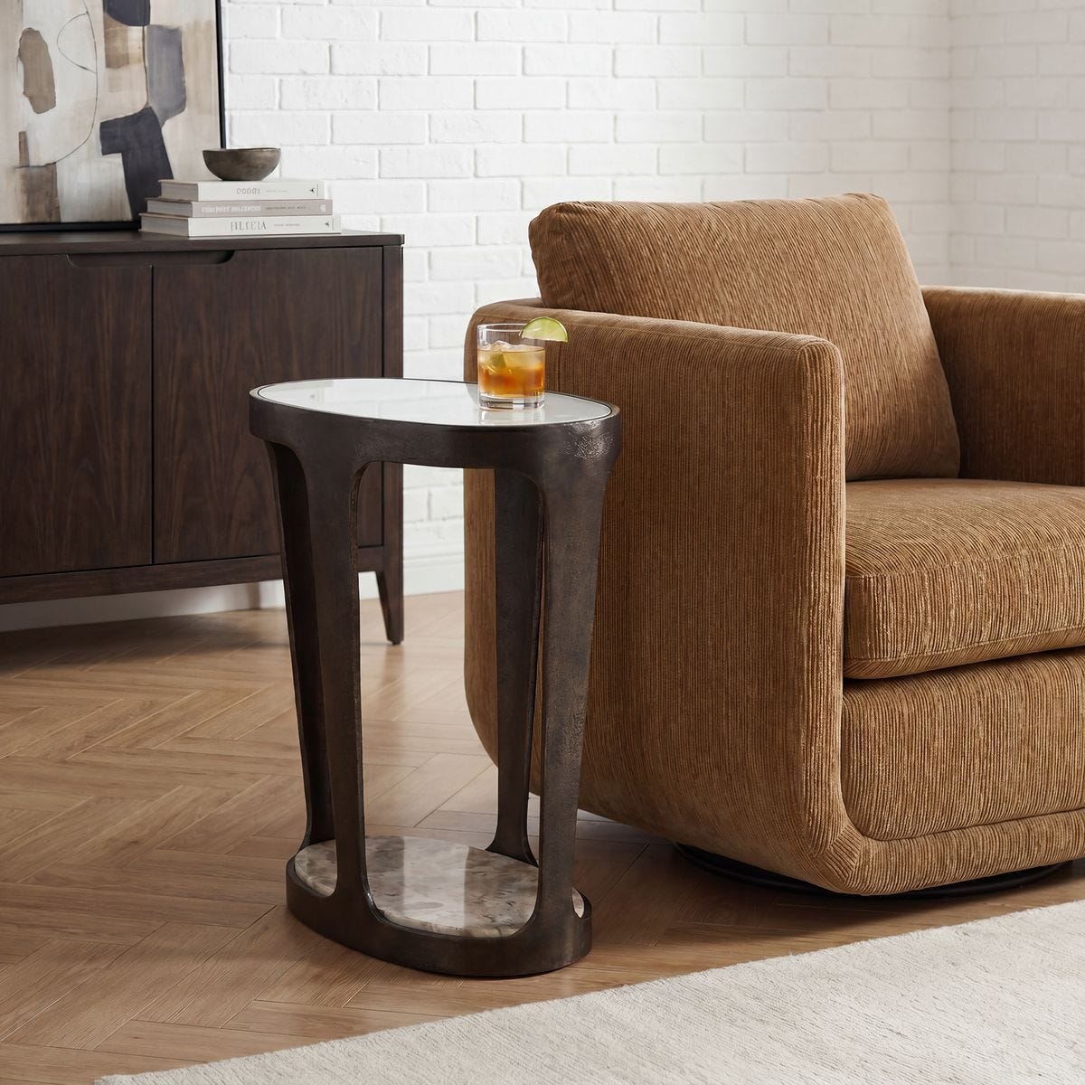 Coronado Accent Table - chic accent table for contemporary home interiors | Image 5 | InSTYLE Home & Rugs
