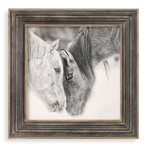 Custom Black and White Horses Framed Print - timeless artwork that brings character to any space | Image 2 | InSTYLE Home & Rugs
