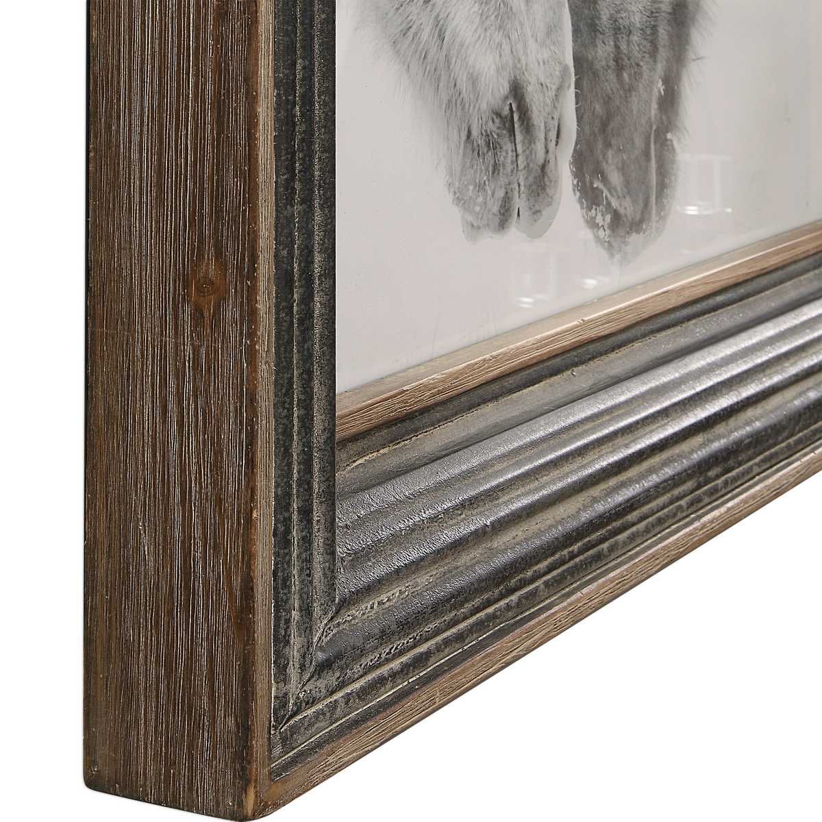 Custom Black and White Horses Framed Print - timeless artwork that brings character to any space | Image 4 | InSTYLE Home & Rugs