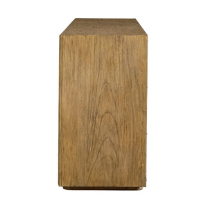 Stevenson 4 Door Cabinet, Natural - perfect for storage and display | Image 3 | InSTYLE Home & Rugs