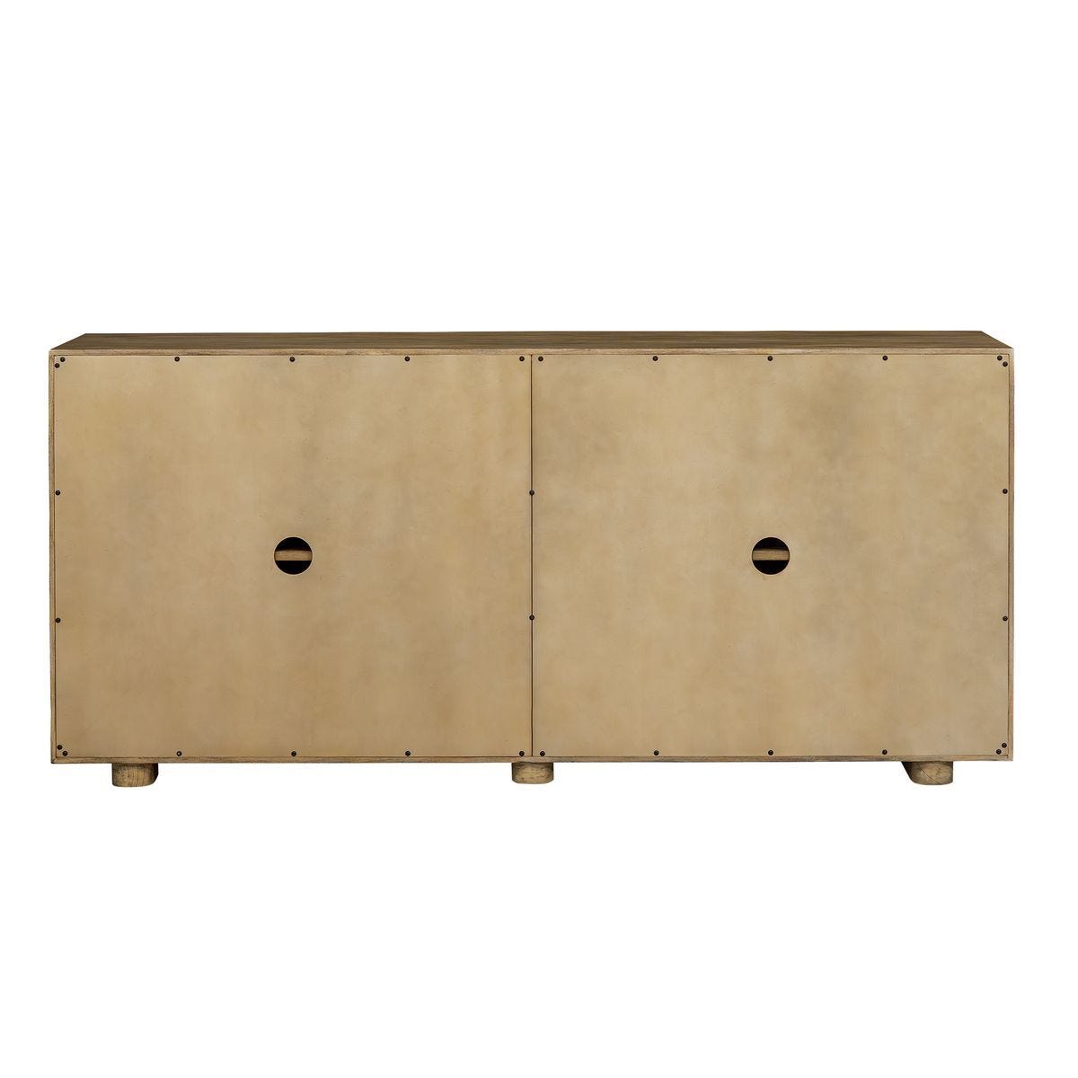 Stevenson 4 Door Cabinet, Natural - perfect for storage and display | Image 4 | InSTYLE Home & Rugs