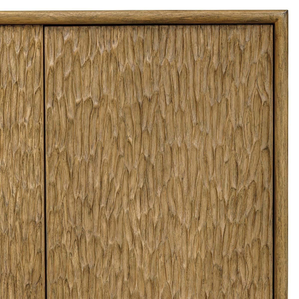 Stevenson 4 Door Cabinet, Natural - perfect for storage and display | Image 7 | InSTYLE Home & Rugs
