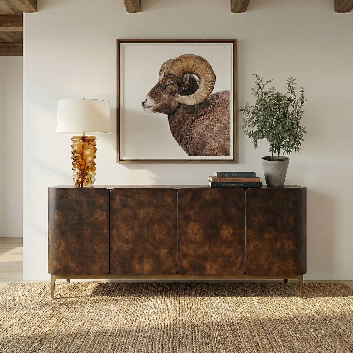 Melbourne 4 Door Cabinet - elegant cabinet for any room | Image 1 | InSTYLE Home & Rugs