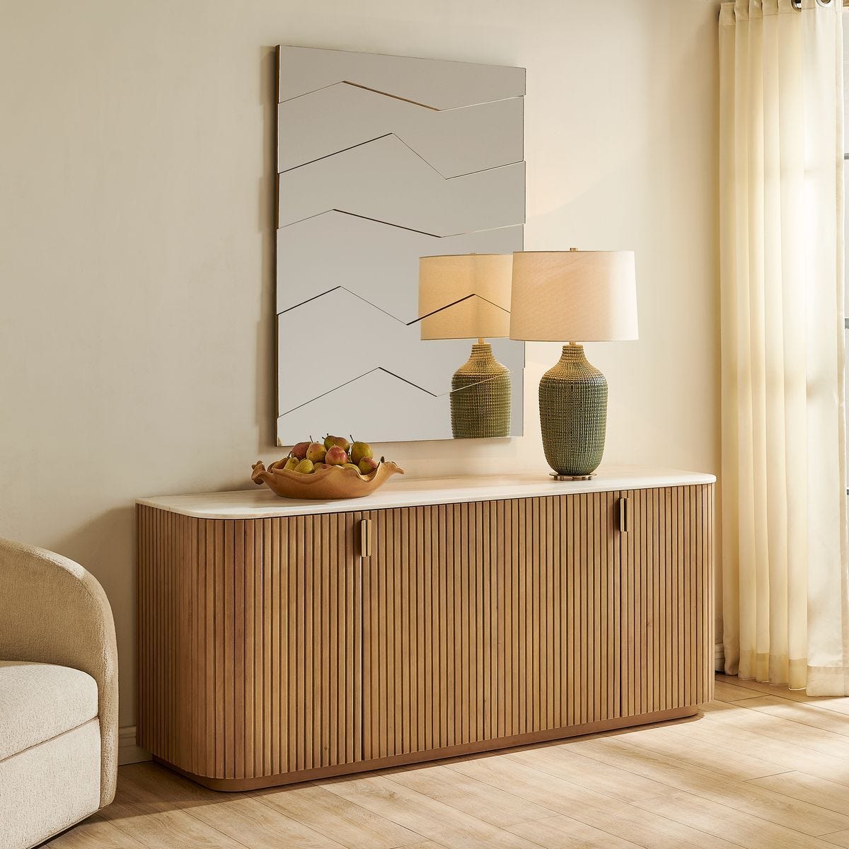 Arik 4 Door Cabinet - elegant cabinet for any room | Image 3 | InSTYLE Home & Rugs