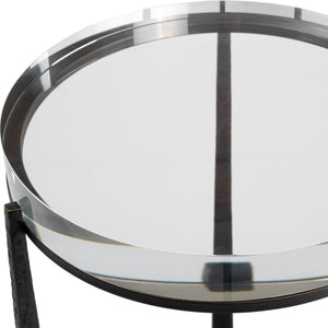 Midas Round Accent Table, Dark Bronze - functional accent table with unique design for any room | Image 6 | InSTYLE Home & Rugs