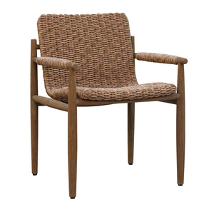 Sumba Outdoor Dining Chair, Golden Flax - comfortable dining experience | Image 9 | InSTYLE Home & Rugs