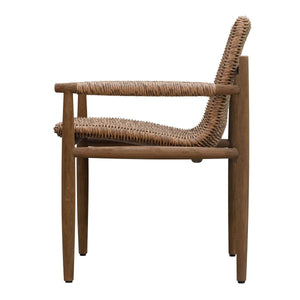 Sumba Outdoor Dining Chair, Golden Flax - comfortable dining experience | Image 10 | InSTYLE Home & Rugs
