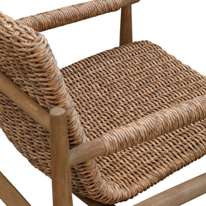 Sumba Outdoor Dining Chair, Golden Flax - comfortable dining experience | Image 11 | InSTYLE Home & Rugs