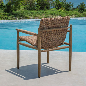 Sumba Outdoor Dining Chair, Golden Flax - comfortable dining experience | Image 13 | InSTYLE Home & Rugs