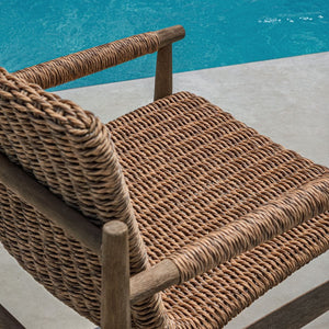 Sumba Outdoor Dining Chair, Golden Flax - comfortable dining experience | Image 16 | InSTYLE Home & Rugs