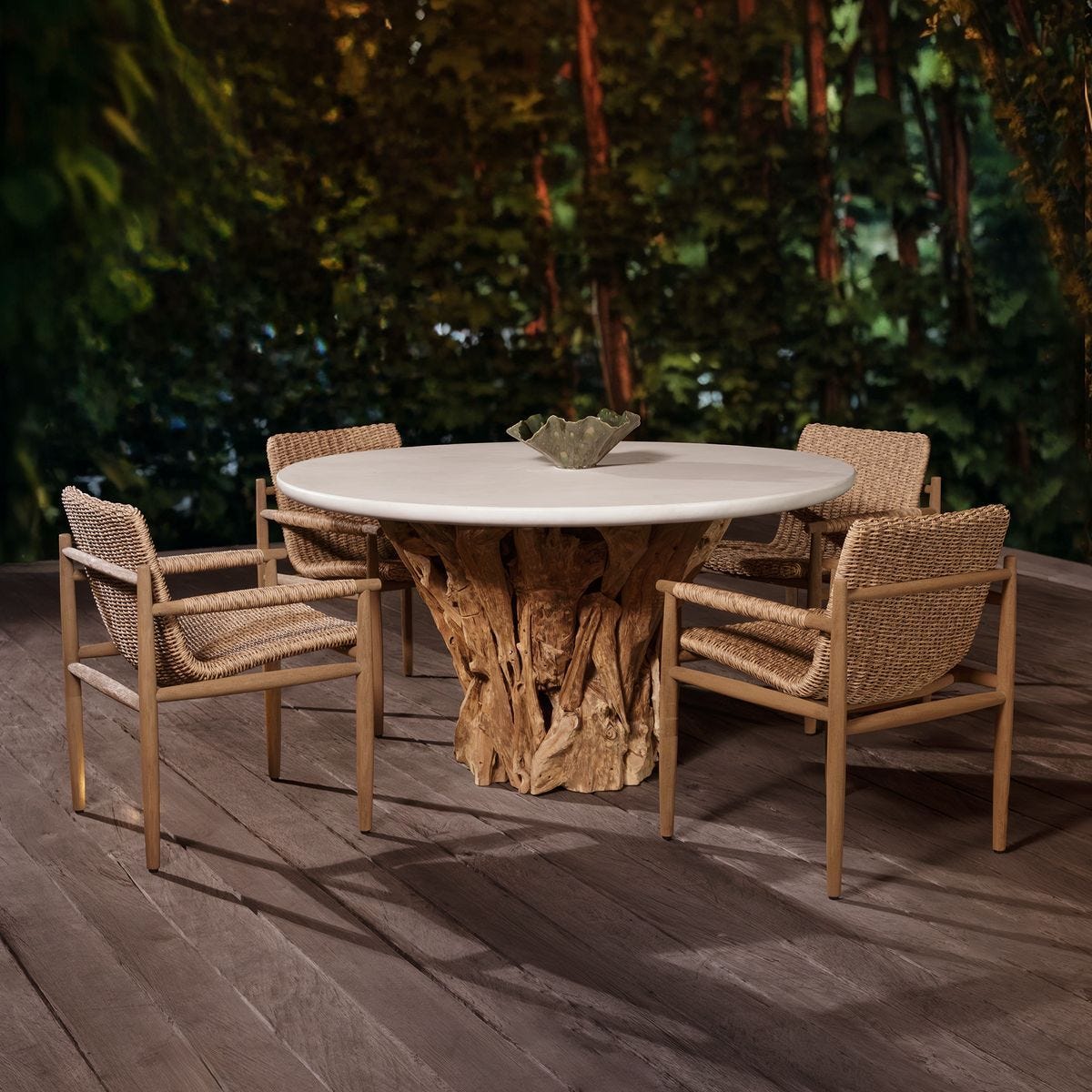 Sumba Outdoor Dining Chair, Golden Flax - comfortable dining experience | Image 7 | InSTYLE Home & Rugs