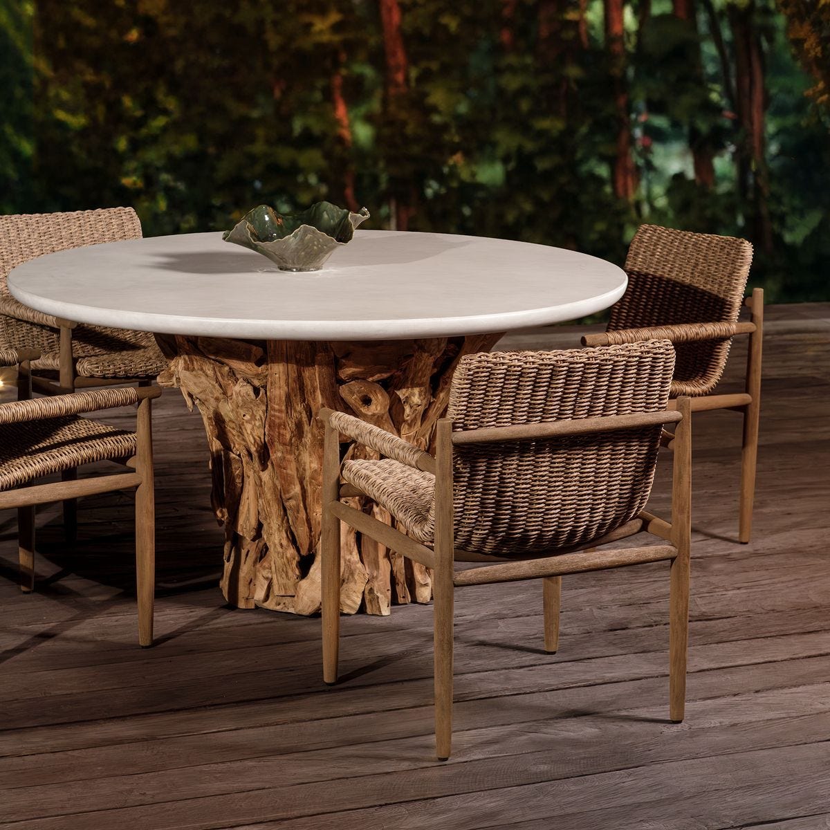 Sumba Outdoor Dining Chair, Golden Flax - comfortable dining experience | Image 8 | InSTYLE Home & Rugs