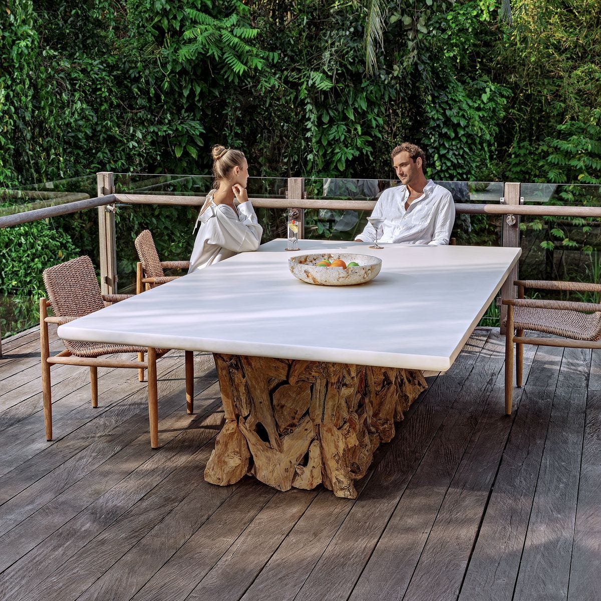 Sumba Outdoor Dining Chair, Golden Flax - comfortable dining experience | Image 19 | InSTYLE Home & Rugs