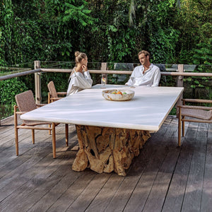 Sumba Outdoor Dining Chair, Golden Flax - comfortable dining experience | Image 19 | InSTYLE Home & Rugs