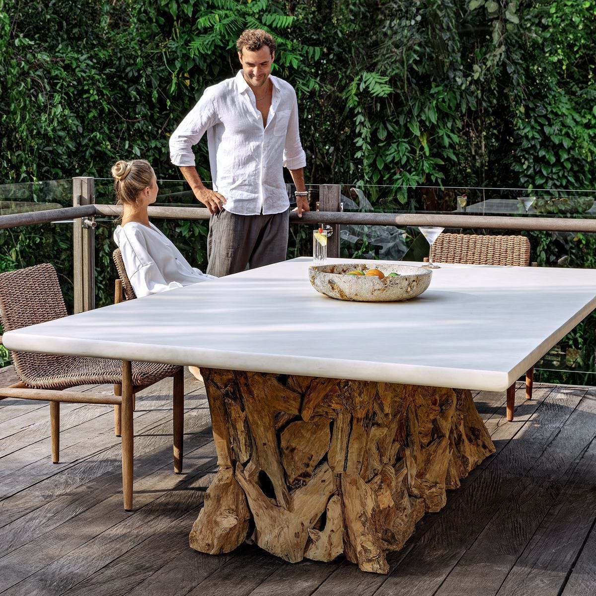 Stonewood Indoor-Outdoor Ping Pong Dining Table, 2 CARTONS - perfect for family meals | Image 7 | InSTYLE Home & Rugs