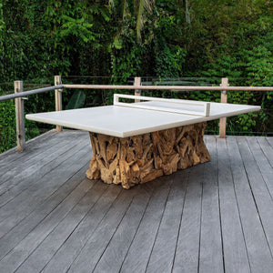 Stonewood Indoor-Outdoor Ping Pong Dining Table, 2 CARTONS - perfect for family meals | Image 3 | InSTYLE Home & Rugs