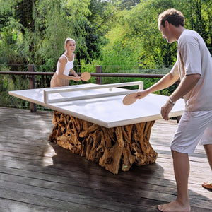 Stonewood Indoor-Outdoor Ping Pong Dining Table, 2 CARTONS - perfect for family meals | Image 1 | InSTYLE Home & Rugs