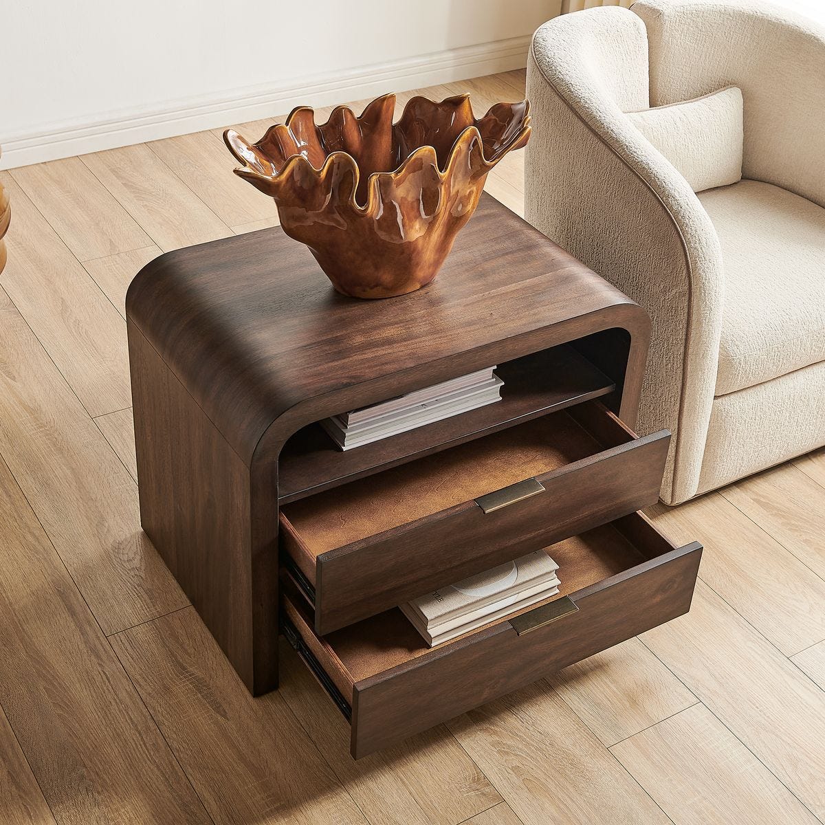 Decatur Side Table - perfect for holding drinks, lamps, and other essentials | Image 6 | InSTYLE Home & Rugs