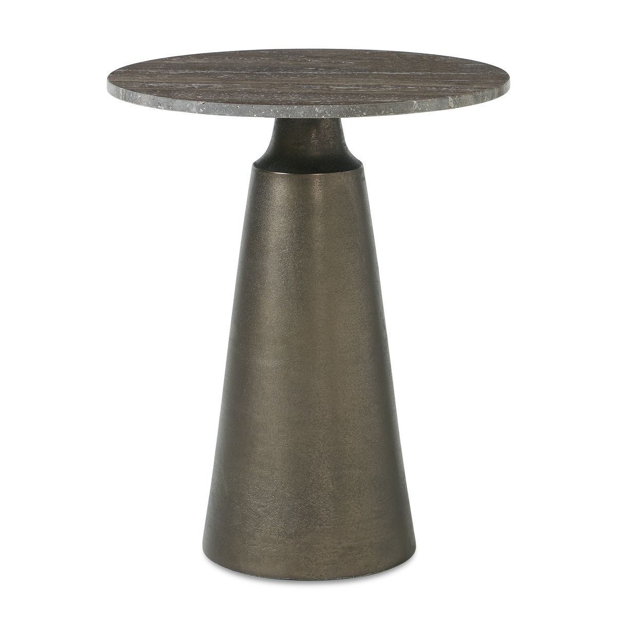 Midsummer Indoor-Outdoor Accent Table, Bronze, 2 CARTONS - chic accent table for contemporary home interiors | Image 2 | InSTYLE Home & Rugs