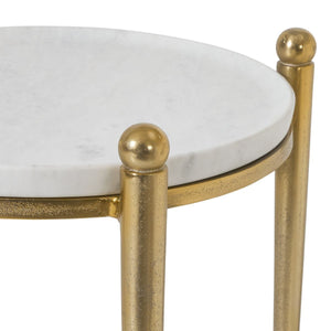 Nahunta Accent Table, Antique Brass - small accent table with storage for a clutter-free space | Image 4 | InSTYLE Home & Rugs