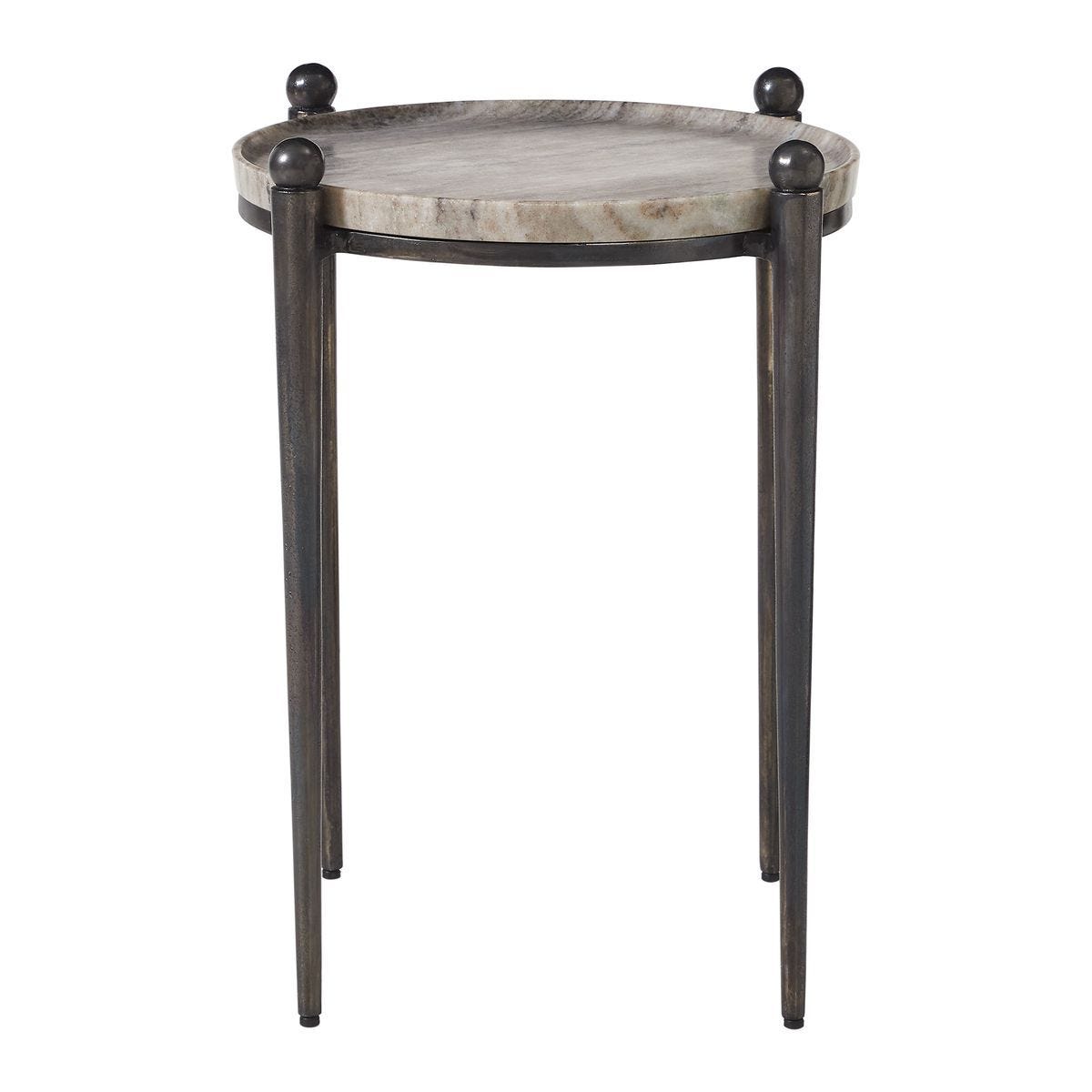 Nahunta Accent Table, Dark Bronze - small accent table with storage for a clutter-free space | Image 2 | InSTYLE Home & Rugs