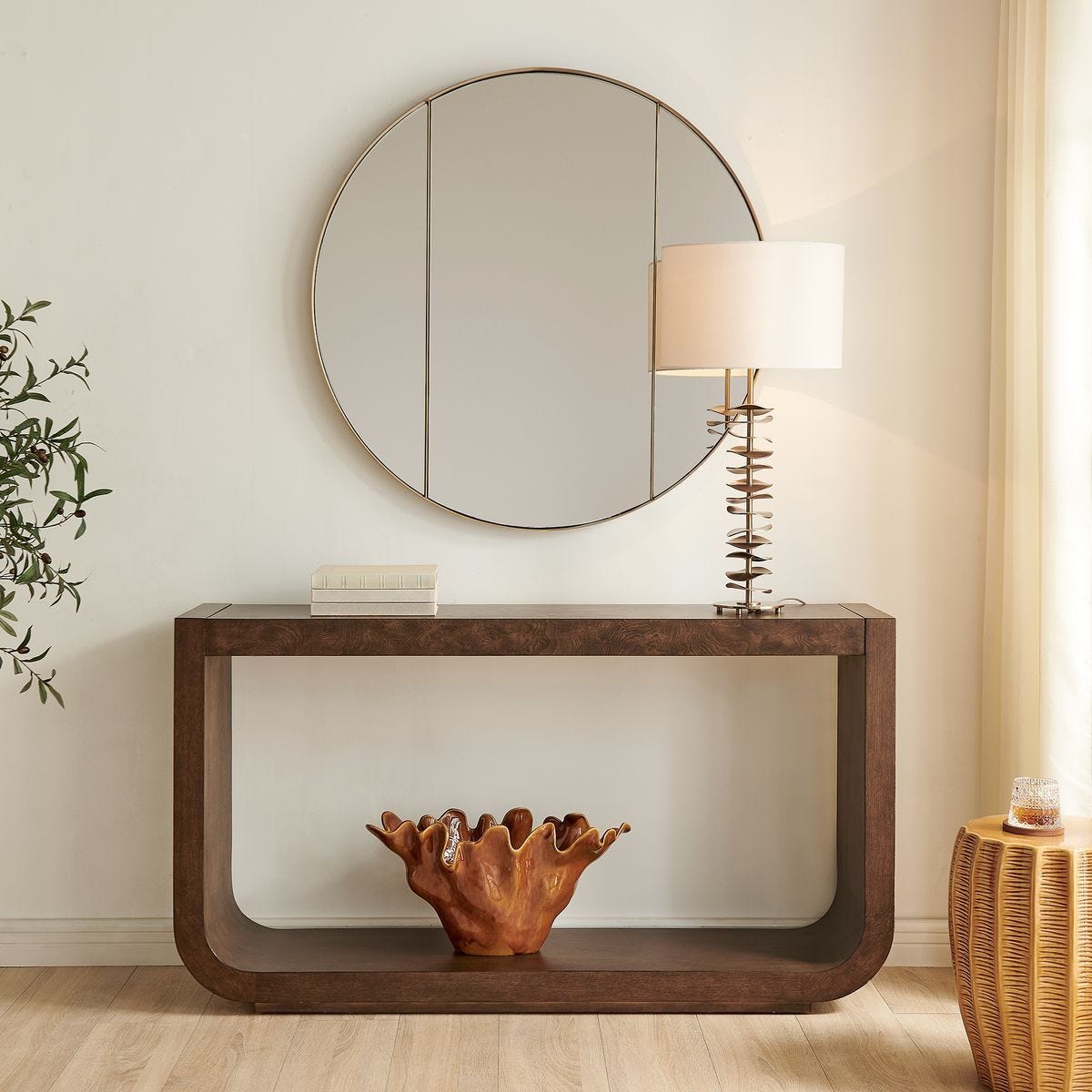 Flores Console Table - compact console for organizing entryway or hallway essentials | Image 1 | InSTYLE Home & Rugs