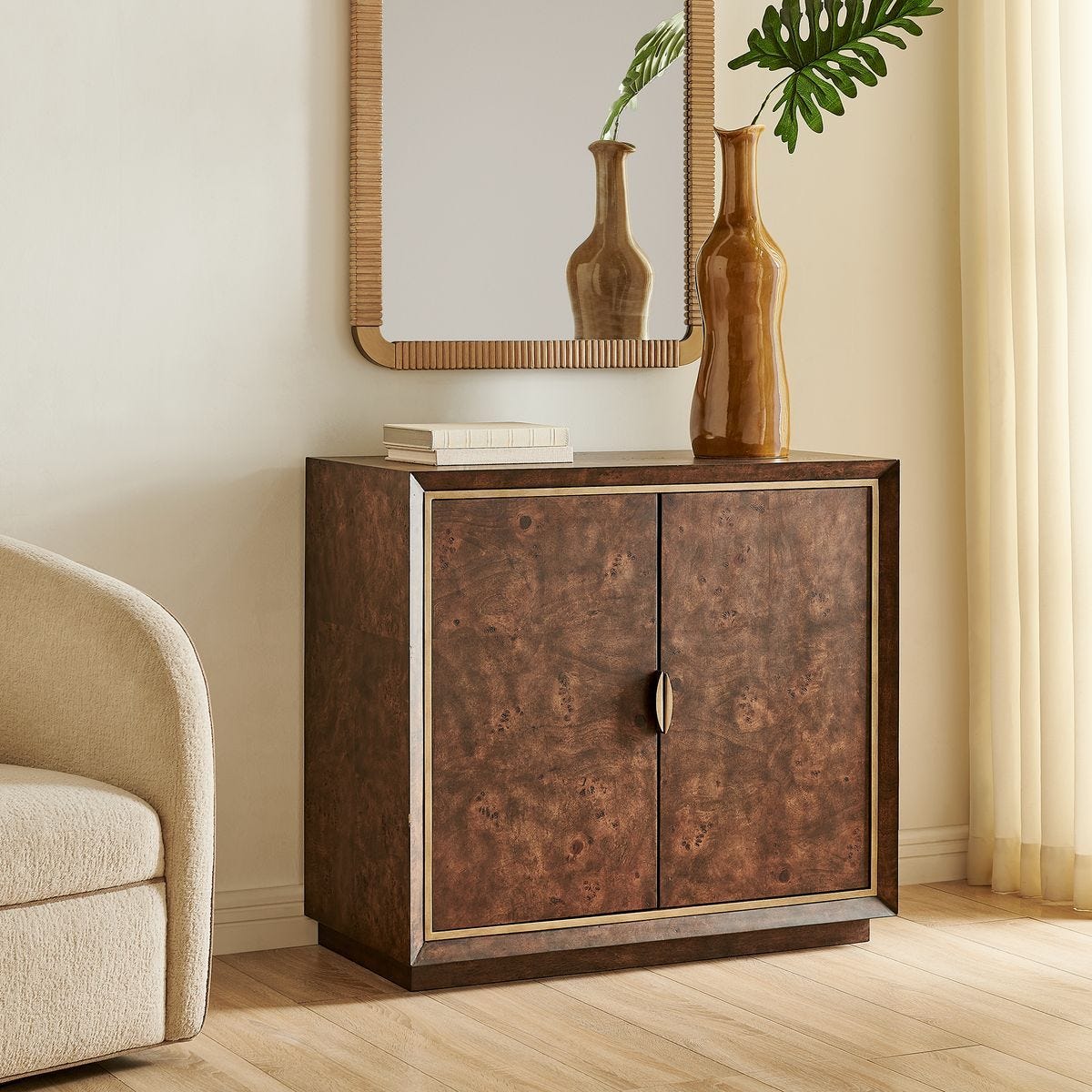 Flores 2 Door Cabinet - elegant cabinet for any room | Image 3 | InSTYLE Home & Rugs