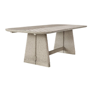 Harbor Herringbone Indoor-Outdoor Dining Table, 2 CARTONS - perfect for family meals | Image 5 | InSTYLE Home & Rugs