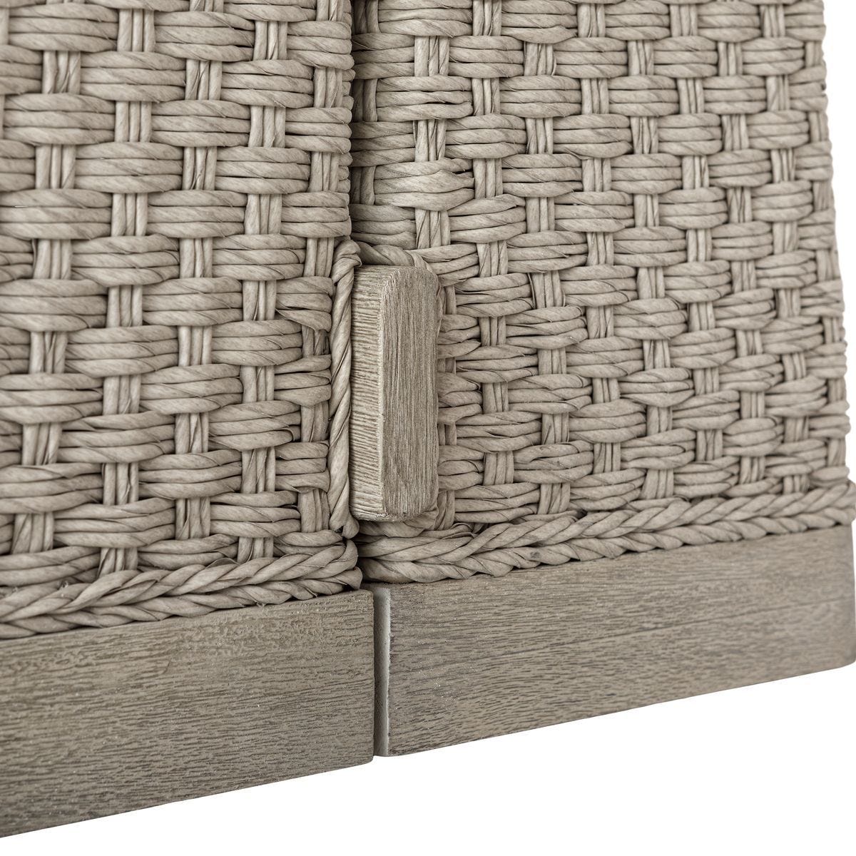 Harbor Herringbone Indoor-Outdoor Dining Table, 2 CARTONS - perfect for family meals | Image 8 | InSTYLE Home & Rugs