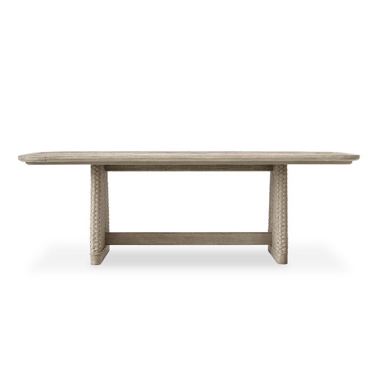 Harbor Herringbone Indoor-Outdoor Dining Table, 2 CARTONS - perfect for family meals | Image 2 | InSTYLE Home & Rugs