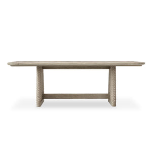 Harbor Herringbone Indoor-Outdoor Dining Table, 2 CARTONS - perfect for family meals | Image 2 | InSTYLE Home & Rugs