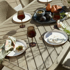 Harbor Herringbone Indoor-Outdoor Dining Table, 2 CARTONS - perfect for family meals | Image 3 | InSTYLE Home & Rugs
