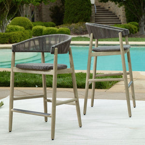 Dermott Outdoor Bar Stool - comfortable bar stool with ergonomic design for long-lasting use | Image 3 | InSTYLE Home & Rugs
