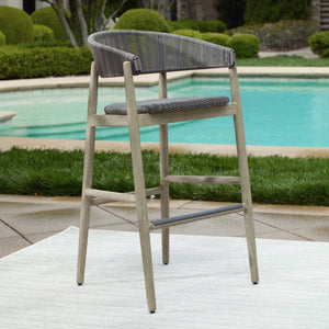 Dermott Outdoor Bar Stool - comfortable bar stool with ergonomic design for long-lasting use | Image 1 | InSTYLE Home & Rugs