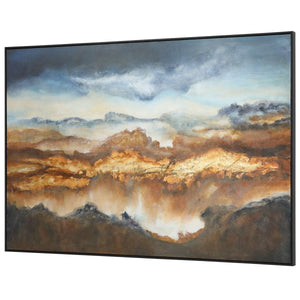 Valley Of Light Hand Painted Canvas - timeless artwork that brings character to any space | Image 3 | InSTYLE Home & Rugs