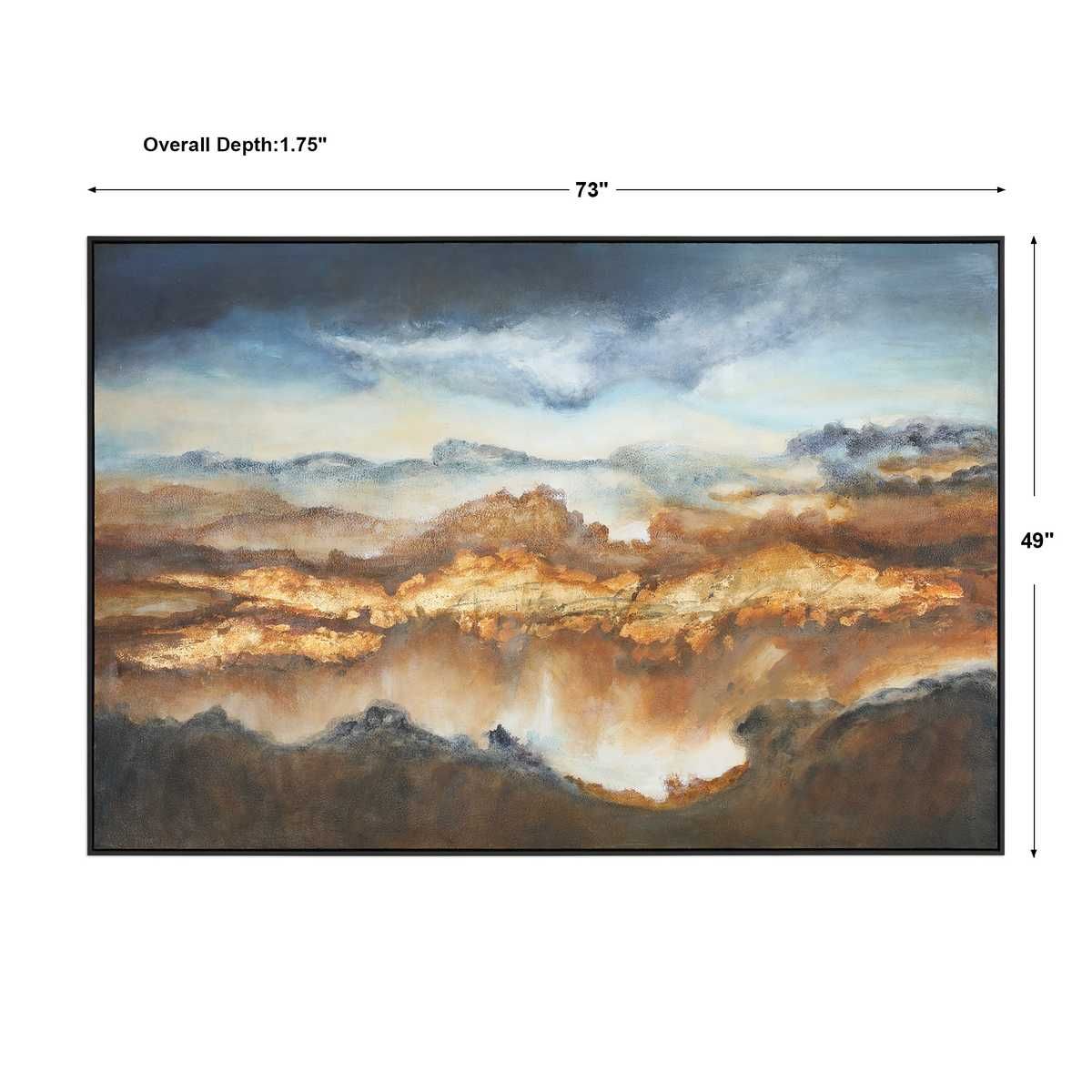 Valley Of Light Hand Painted Canvas - timeless artwork that brings character to any space | Image 4 | InSTYLE Home & Rugs