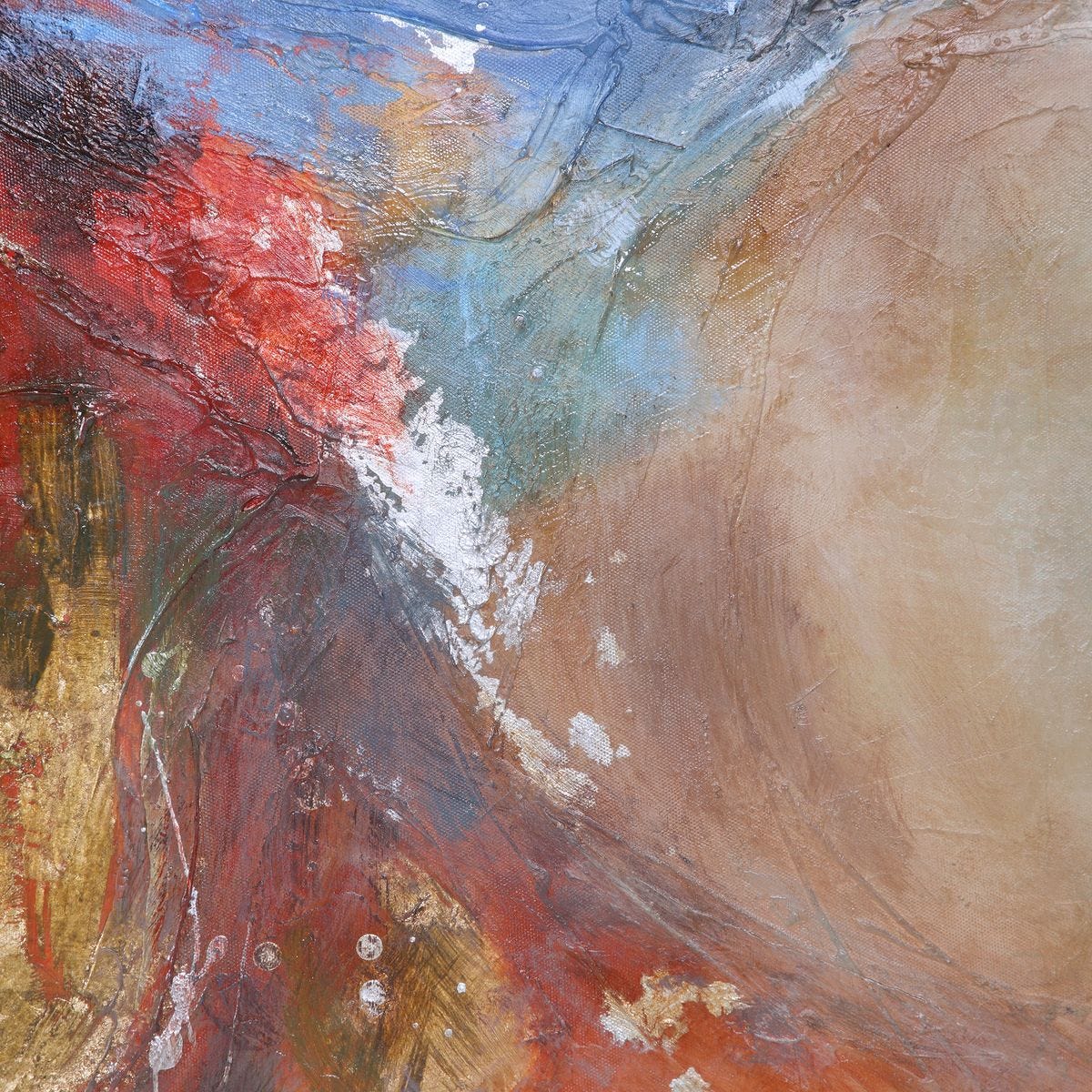 Summer Sunset Hand Painted Canvas - bold and creative art for unique interior décor | Image 4 | InSTYLE Home & Rugs
