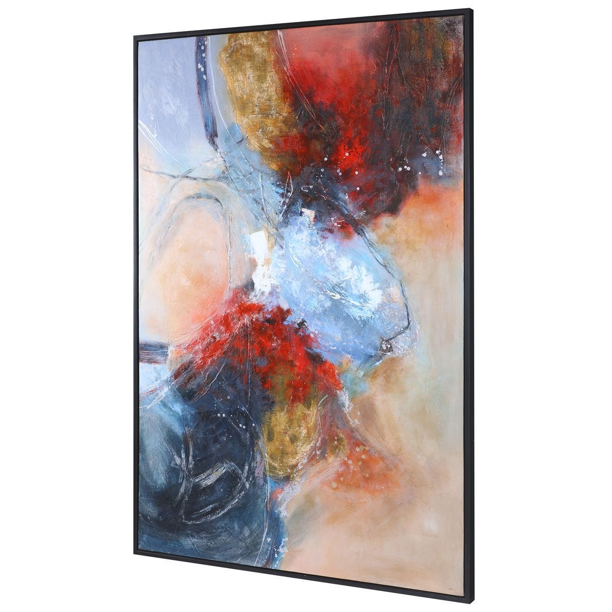 Summer Sunset Hand Painted Canvas - bold and creative art for unique interior décor | Image 3 | InSTYLE Home & Rugs