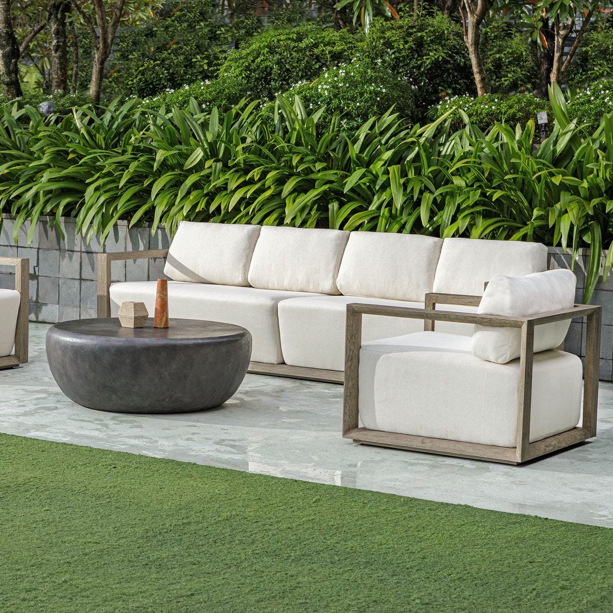 Remsen 4 Seater Outdoor Sofa - comfortable sofa for modern living | Image 6 | InSTYLE Home & Rugs