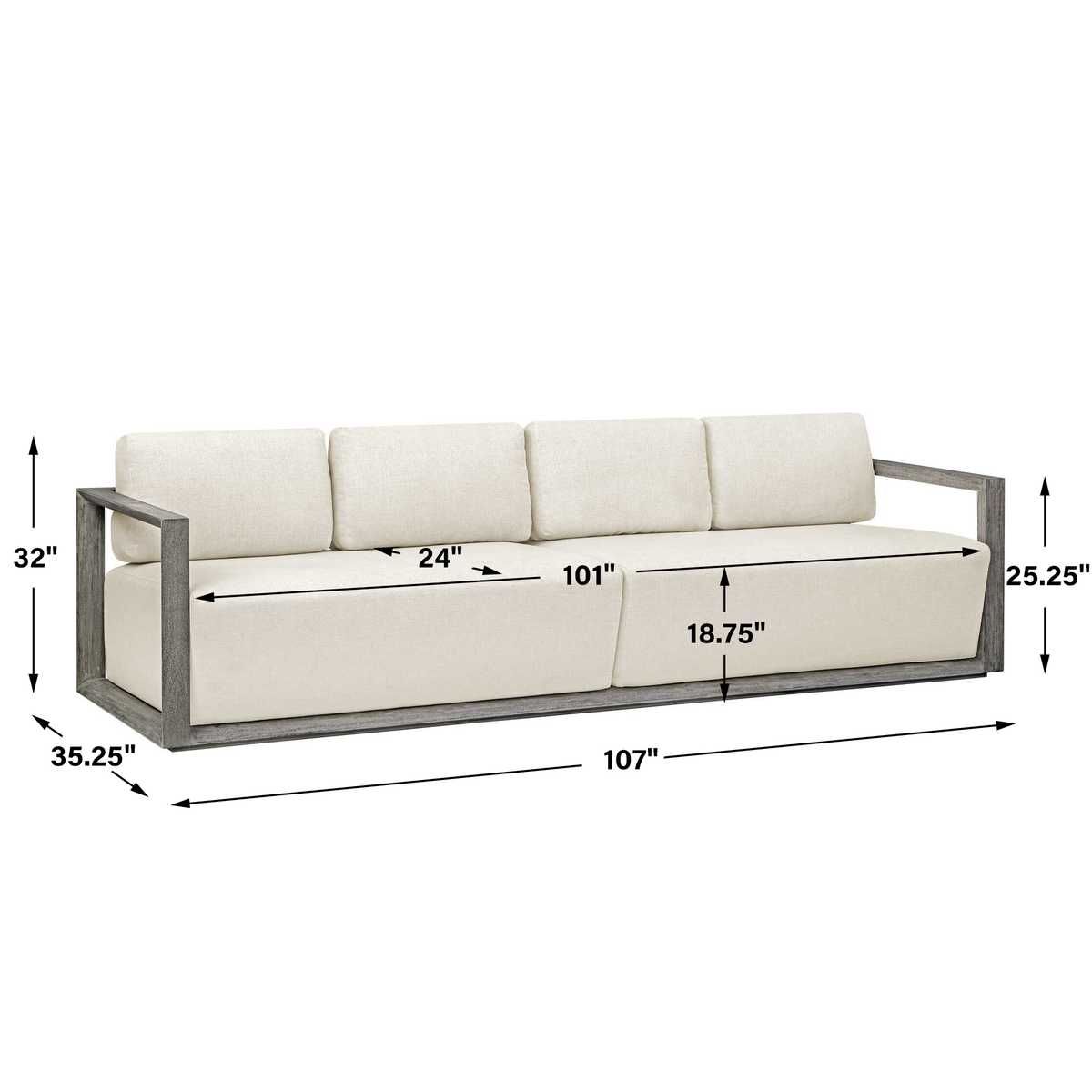 Remsen 4 Seater Outdoor Sofa - comfortable sofa for modern living | Image 15 | InSTYLE Home & Rugs