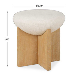 Lainie Accent Stool - perfect for small spaces | Image 7 | InSTYLE Home & Rugs