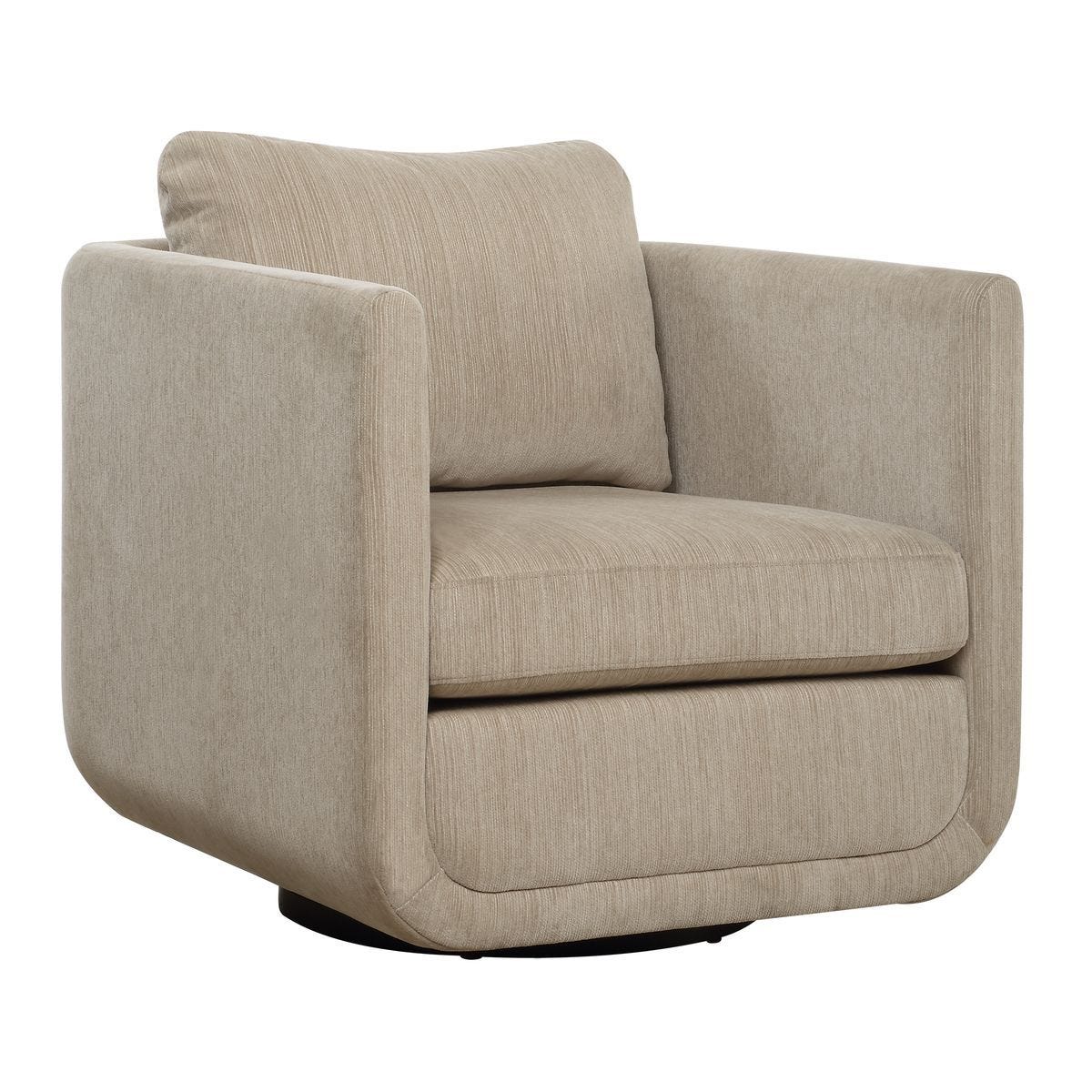 Abound Swivel Chair, Porcelain - comfortable seating for dining and office spaces | Image 4 | InSTYLE Home & Rugs