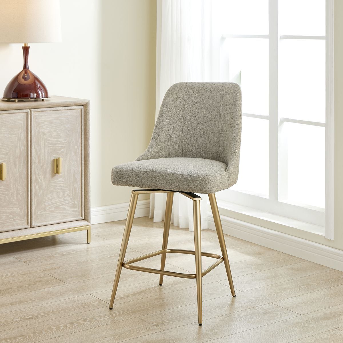 Bramwell Counter Stool - ergonomic design for comfort | Image 1 | InSTYLE Home & Rugs