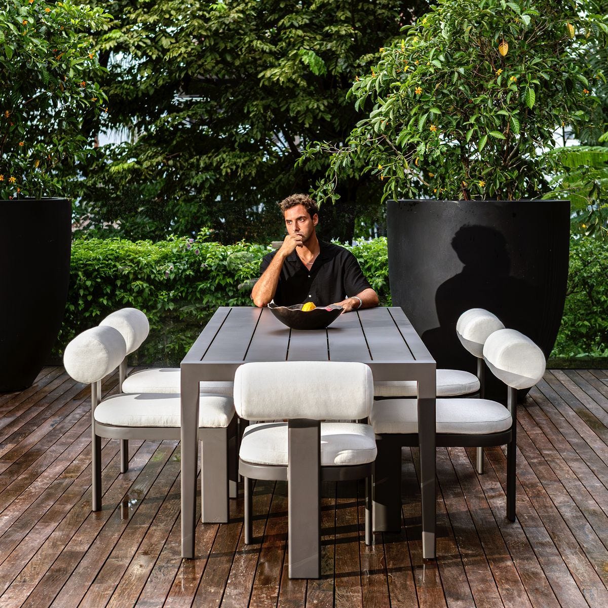 Bolster Back Outdoor Dining Chair - comfortable dining experience | Image 8 | InSTYLE Home & Rugs