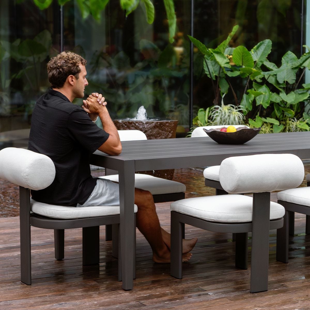 Bolster Back Outdoor Dining Chair - comfortable dining experience | Image 9 | InSTYLE Home & Rugs